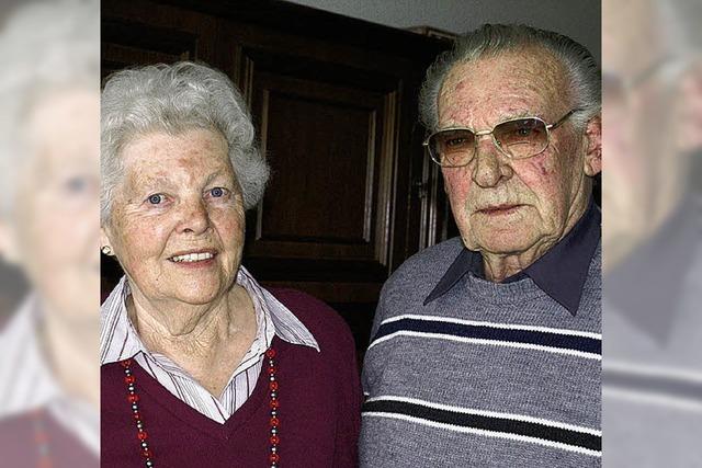 Seit 60 Jahren ein Ehepaar
