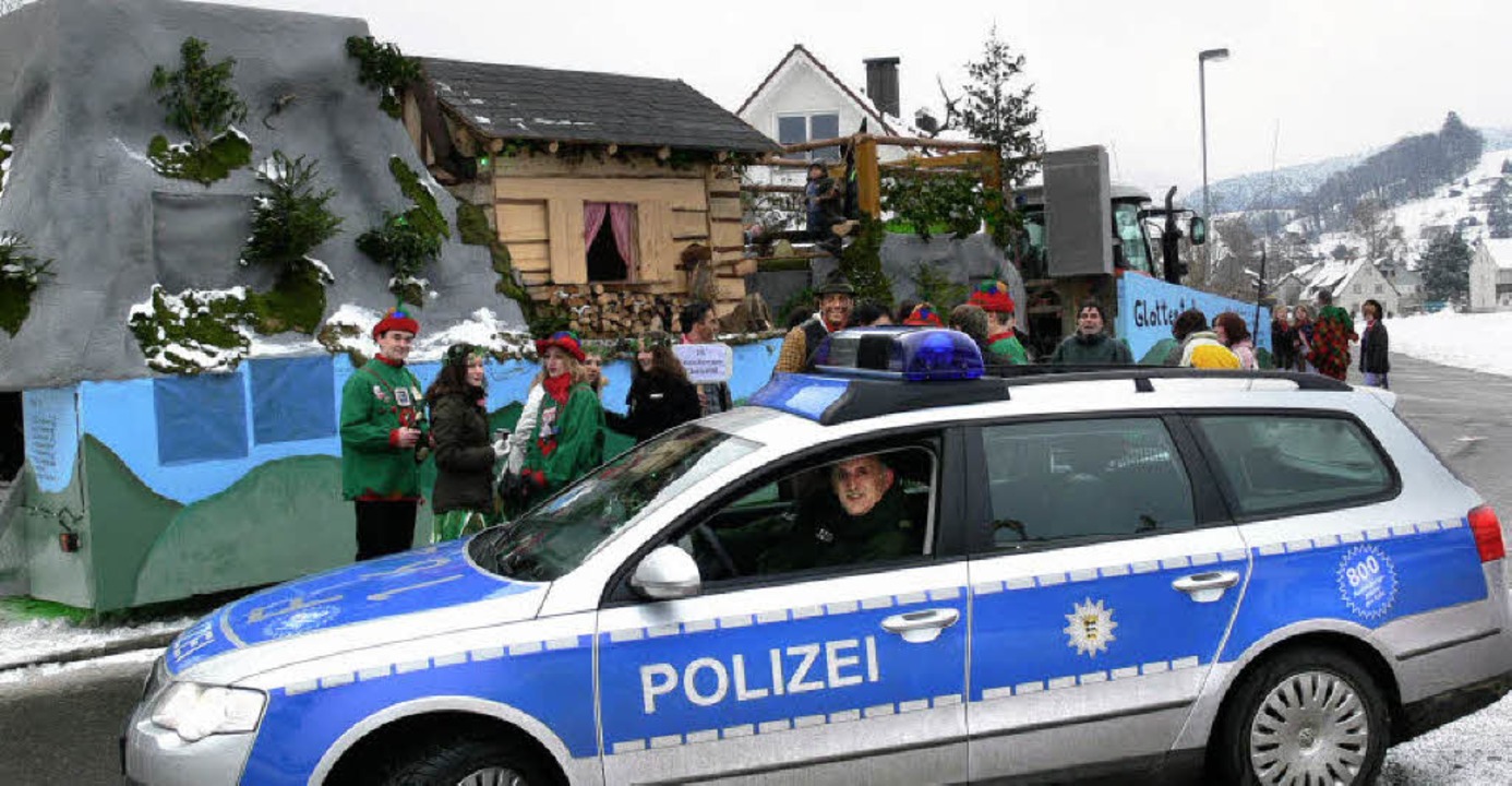 Polizei Fasnacht Fasnet Glottertal Gundelfingen  | Foto: Claudia Warth