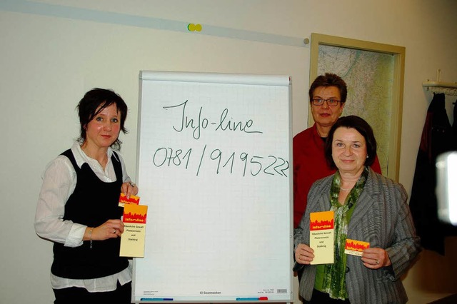 Natascha Kaiser, Evelyn Krmmel und Mo... unter <Tel/> 0781/9195222, zu melden.  | Foto: hr