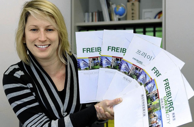 Macht gerne Werbung fr Green City: Petra He   | Foto: Ingo Schneider