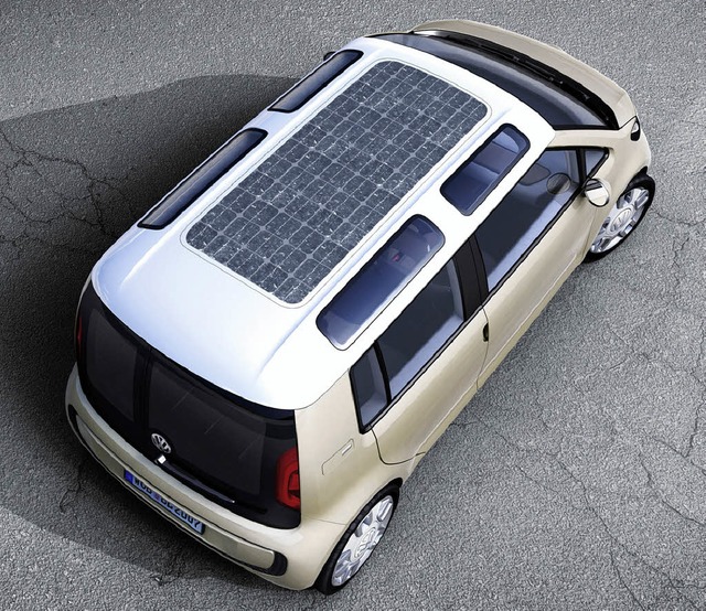 Mehr Flche, mehr Strom: VW bestckt b...as gesamte Dach mit Solarkollektoren.   | Foto: dpa