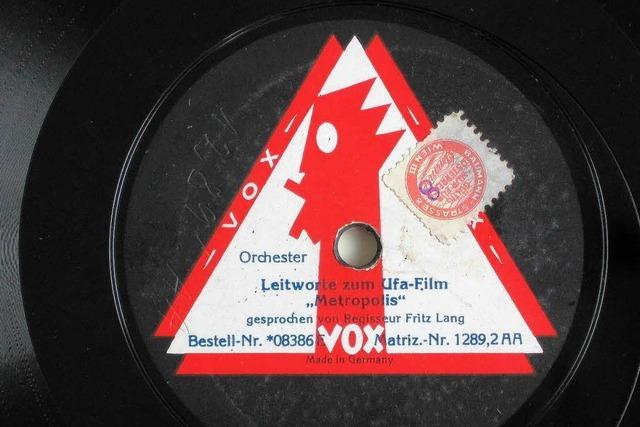 Sammler endeckt alte Platte von Fritz Lang