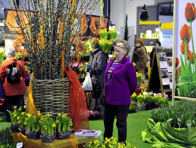 Drauen Klte und Tristesse, in den Messehallen Flowerpower  | Foto: kunz