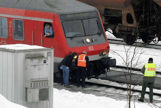 Anfang Februar war im  hessischen Neuh...or den Gefahren auf Bahnanlagen warnt.  | Foto: ddp