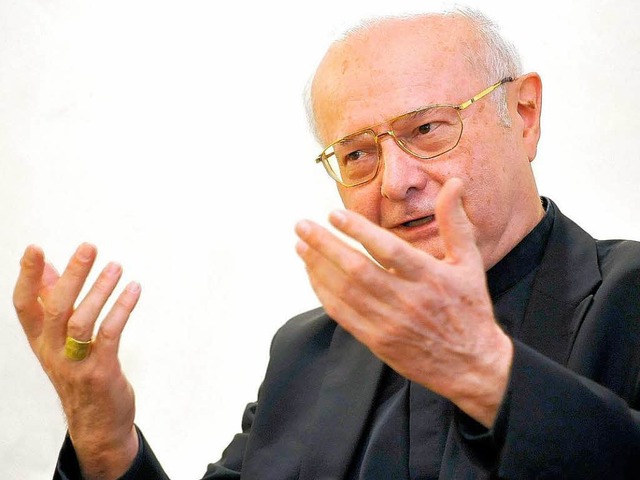 Der Freiburger Erzbischof Robert Zolli...chofskonferenz im Gesprch mit der BZ.  | Foto: Thomas Kunz