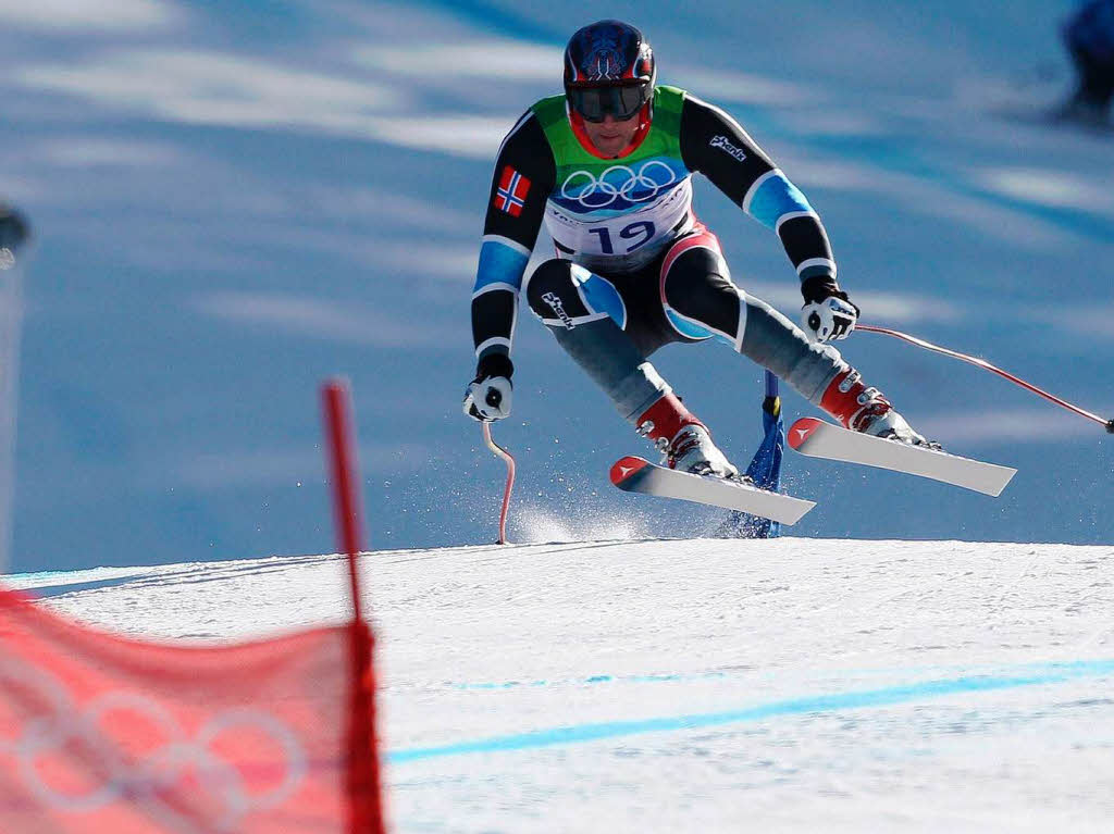 Auf zum Triumph im Super-G: Aksel Lund Svindal war schneller als die Konkurrenz.