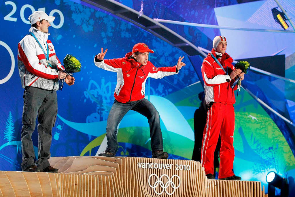 Dj-vu, die Zweite:  Adam Malysz (Polen) holte Silber,  Gregor Schlierenzauer (sterreich) Bronze. Das gleiche Ergebnis wie auf der Normalschanze.