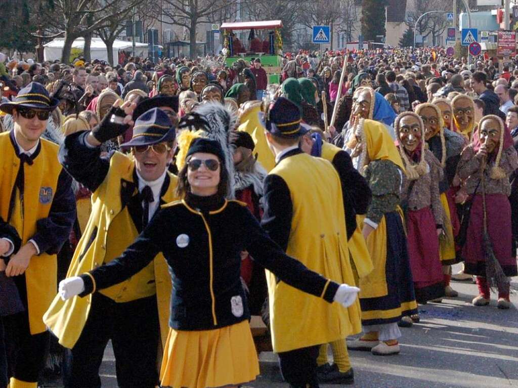 4000 Hstrger in 120 Cliquen boten am Sonntagnachmittag ein buntes Bild