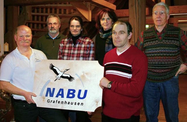 Der Vorstand der Nabu-Ortsgruppe Grafe...Bohl, Hugo Frderer und Klaus Dilger.   | Foto: Luisa Denz