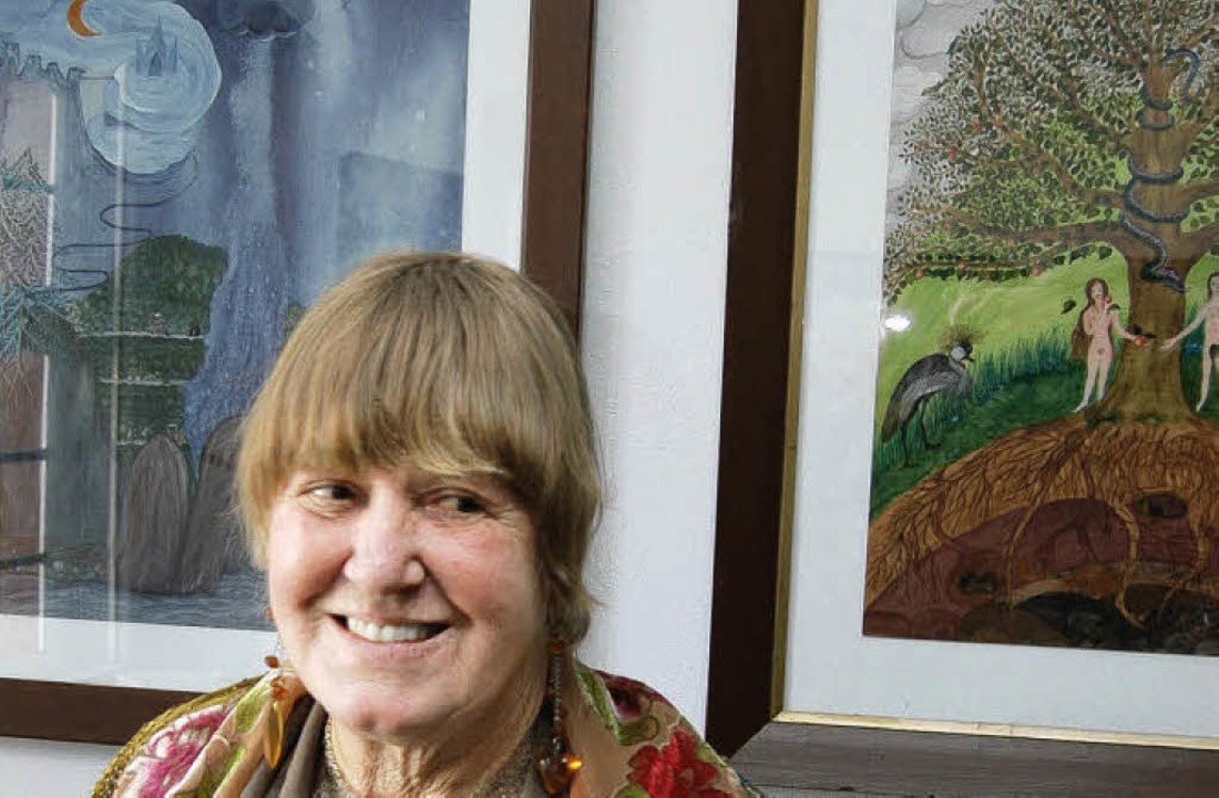 Jenny Reinke stellt in der Galerie im ...hte gestern Vormittag groer Andrang.   | Foto: Christian Ringwald