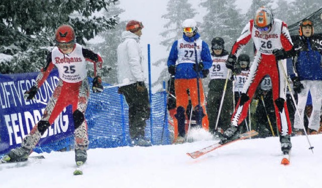 Mit Schmackes ins Inferno: Markus Beck...(l.) und Domenik Emmler aus Gtenbach   | Foto: Felix Held