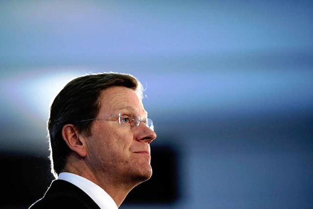 Hat seine Thema gefunden: Guido Westerwelle  | Foto: ddp