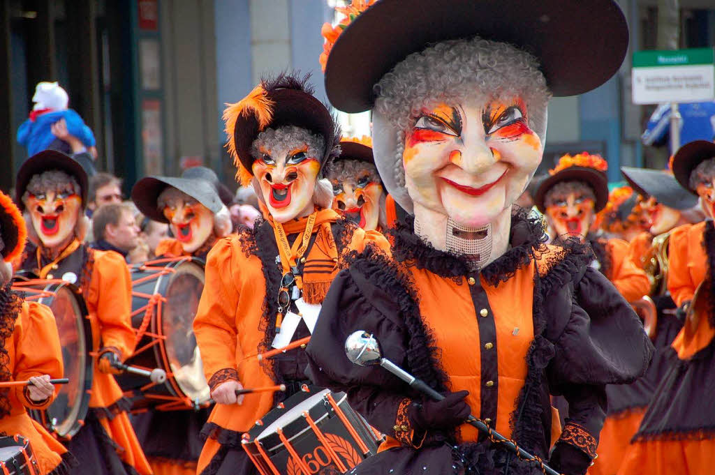 Impressionen vom Fasnachtsumzug – die Basler sagen Cortge – am Montagnachmittag.