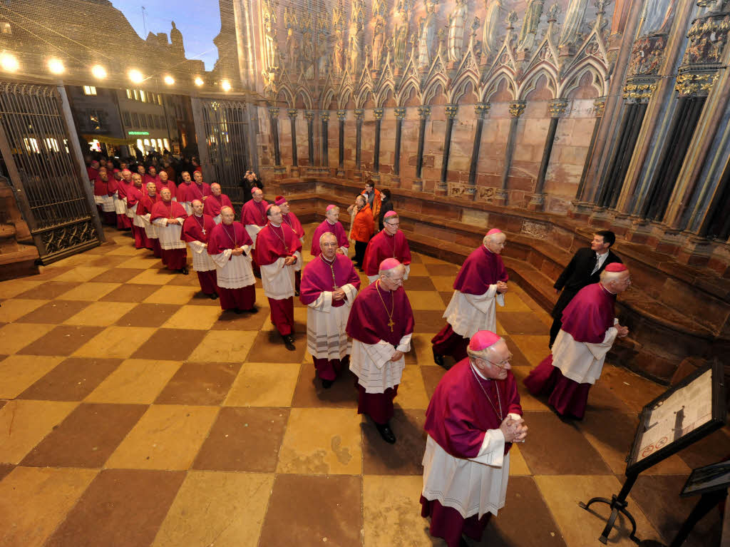 Das Pontifikalamt im Freiburger Mnster.