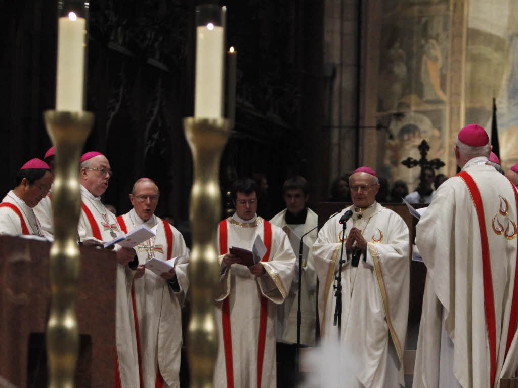 Das Pontifikalamt im Freiburger Mnster.