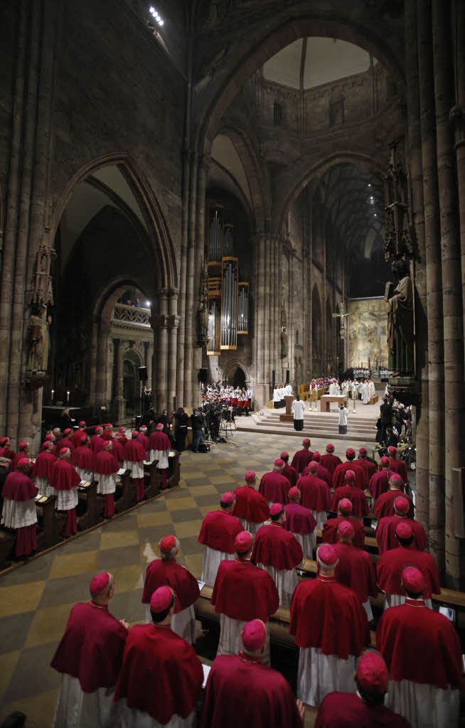 Das Pontifikalamt im Freiburger Mnster.