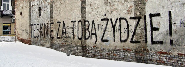 Im Stil der antisemitischen  Graffiti:...Ich sehne mich nach dir, Jude!&#8220;   | Foto: imago/pr