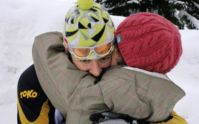 Tobias Bach und Frau Carina  | Foto: Ruoff