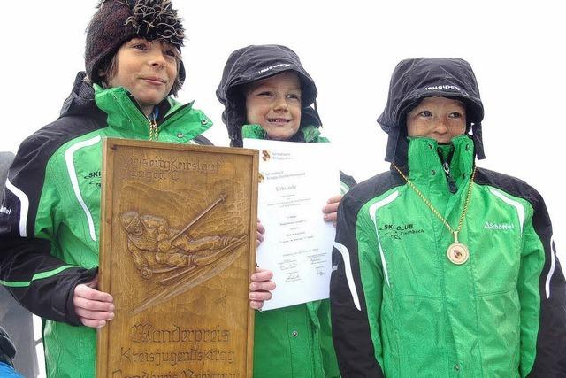 Junge Wintersportler gehen mit ganz viel Ehrgeiz an den Start
