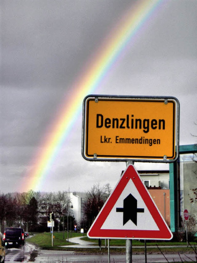 Auch, wenn der Regenbogen, der am Dien...allemal und ganz schlicht wunderschn.  | Foto: Markus Zimmermann-Drkop