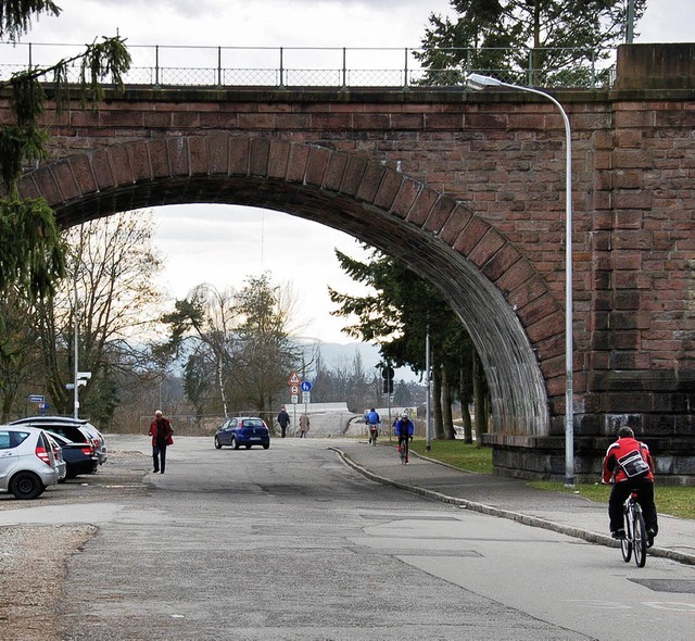 Wiesentalstrae  vor der Grenze: Sie w...ie Bebauung von der Strae  trennen.    | Foto: trenz