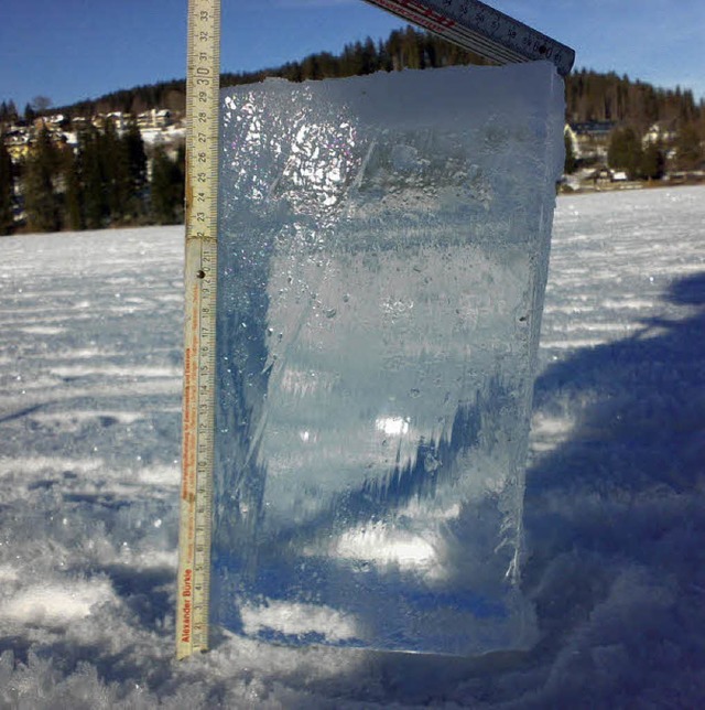 So dickes Eis wie im vergangenen Jahr ...n diesem Winter nicht auf dem Titisee.  | Foto: jrgen benitz