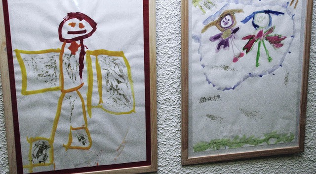 Zum Abheben: Kindergartenkinder aus de...dkirch beschftigten sich mit Engeln.   | Foto: ZVG