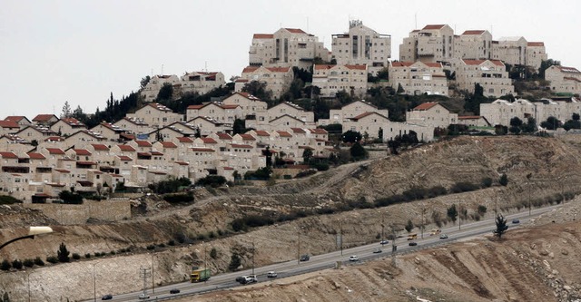 Jdische Siedlungen im Westjordanland ...pischen Gerichtshofs nicht zu Israel.  | Foto: afp