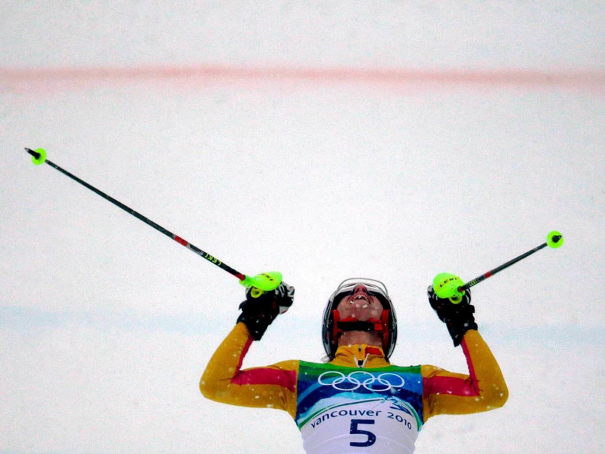 Nach ihrem Sieg in der Super-Kombination war die Partenkirchenerin auch im Slalom die Schnellste und holte ihre zweite Goldmedaille.