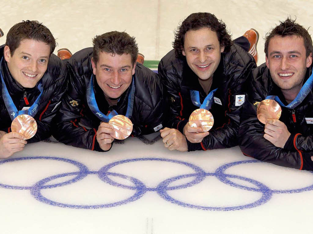 … wird daraus Edelmetall: Das Schweizer Curling-Team gewann Bronze.