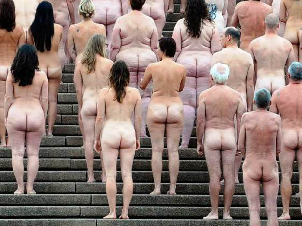 5000 Nackte posierten vor dem Opernhaus in Sydney