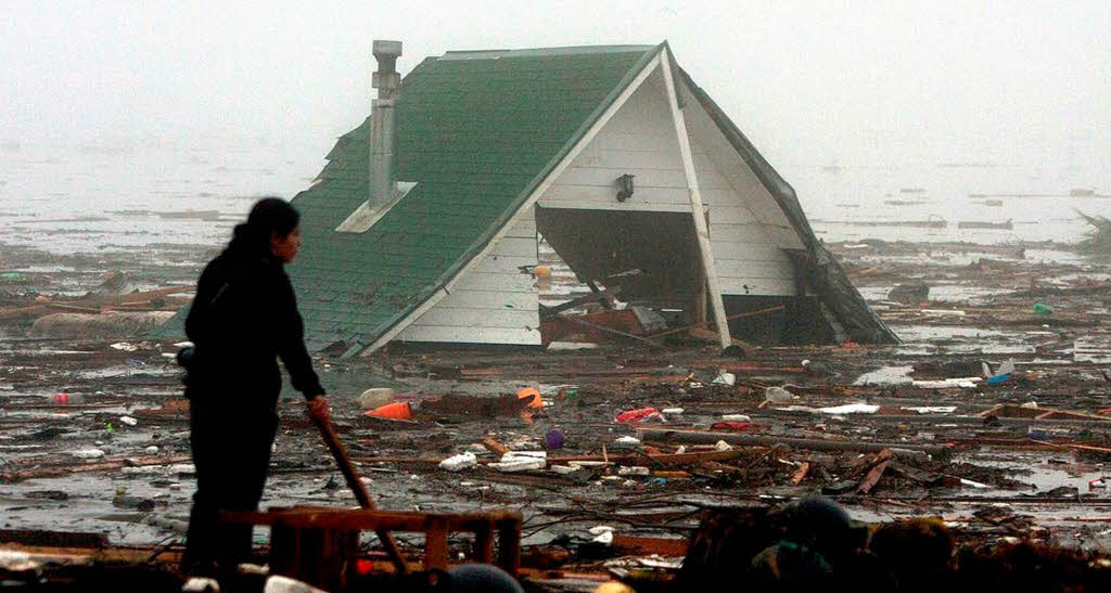 Durch das Erdbeben und die folgenden Flutwellen starben in Chile mehr als 700 Menschen.