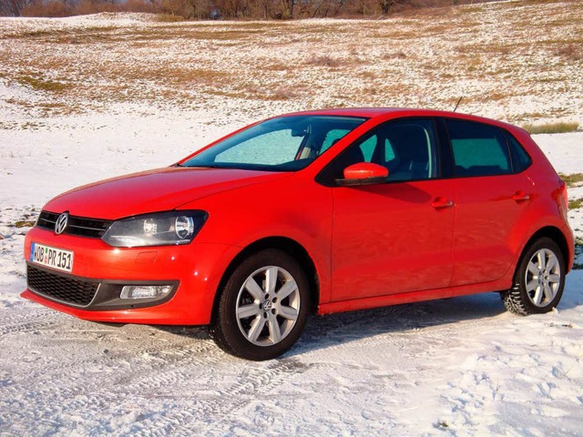 Der VW Polo zeigt gutes Standing.  | Foto: Frank Thomas Uhrig