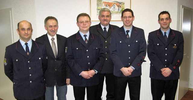 Gewhlte Fhrungsmannschaft der Feuerwehr Gutach  | Foto: Gnter bank