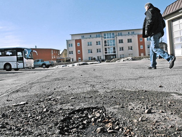 Hier arbeitete zuletzt nur der Winter....Posthof-Gelnde an der Bahnhofstrae.   | Foto: Vollmer