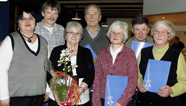 Ehrungen beim Radfahrverein: Irmgard O...ch, Willi Sthr und  Maria Rothweiler.  | Foto: heidi fssel