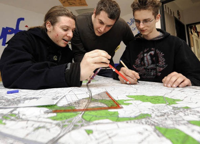 Moritz Sebert, Martin Schwehr und Robi...de kommen auch GPS-Gerte zum Einsatz.  | Foto: Ingo Schneider