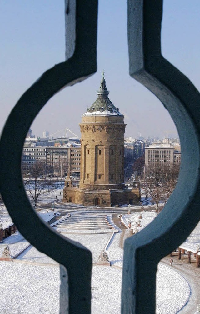 Wahrzeichen fr Europa? Mannheims Wasserturm  | Foto: dpa