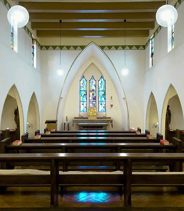 Regelmig finden in der kleinen Hauskapelle Gottesdienste statt.  | Foto: Klinik