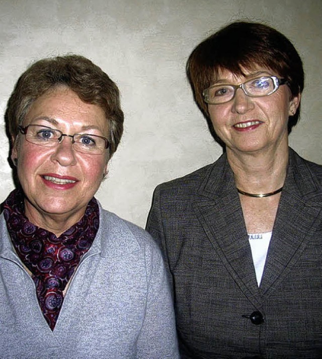 Brigitte Ziesemer (rechts) und Elisabeth Friedrichkeit fhren den Frauenring.   | Foto: Jo Hgg