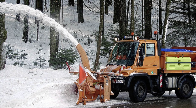 Wohin mit dem Schnee?  Diese Frage sor...schaftsrat fr lebhafte Diskussionen.   | Foto: Paul Berger