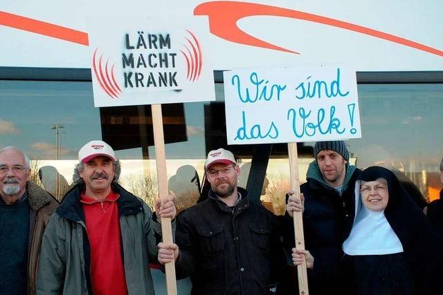 Rheintalstrecke: Protestfahrt nach Weil am Rhein