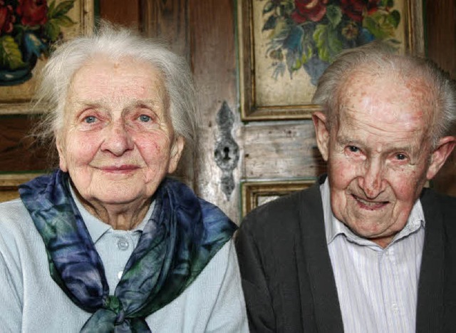 Das Eiserne Hochzeitspaar Anneliese und Emil Knoll.   | Foto: Cremer