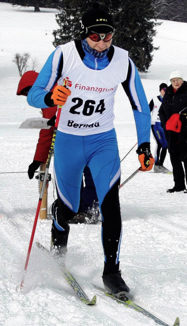 Patrick Schwarz vom ST Schluchsee-Blas...ometer beim Rechberg-Pokal in Bernau.   | Foto: Herzog