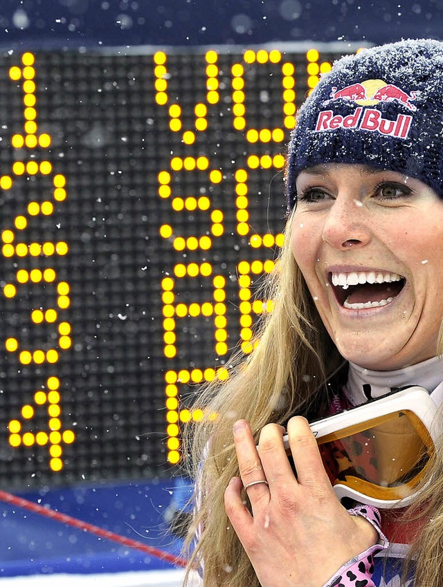 Einmal mehr die Beste in der Rangliste der alpinen Skifahrerinnen: Lindsey Vonn  | Foto: dpa