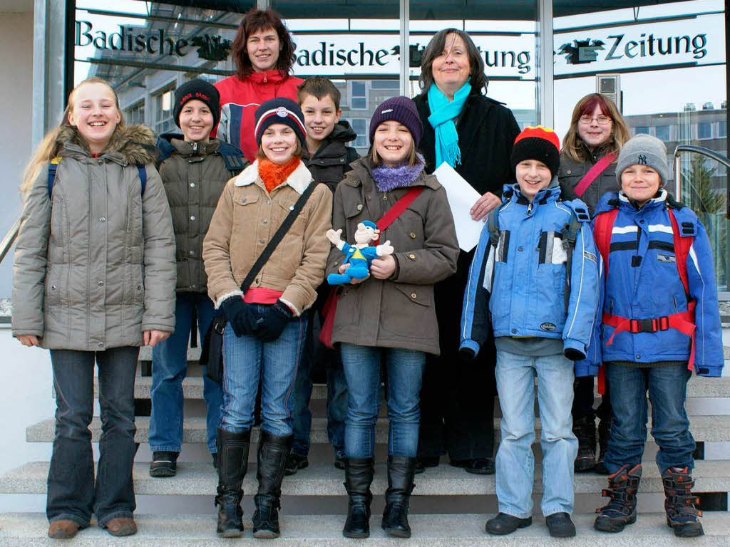 Die Klasse 4 der Angenbachtalschule Hg-Ehrsberg mit ihrer Lehrerin Frau Walcker
