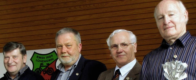 Die Geehrten (von links):  Otto Huber,...einhard Rffer und  Arnold Zhringer.   | Foto: <BZ-Fotos>Privat
