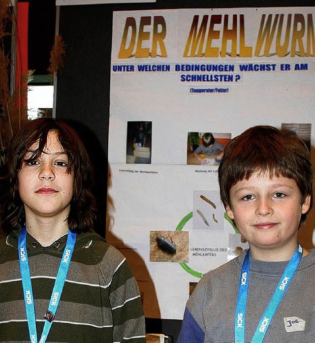Junges Forscherteam: Lars Peters (links) und Joe Brndle.   | Foto: privat