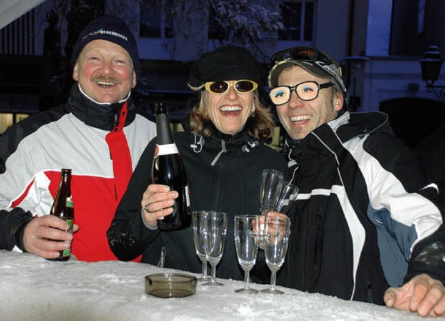 Eine Aprs-Ski-Party mitten in der Inn...vom Caf Tesnaz, fr seine Gste aus.   | Foto: Maja Tolsdorf