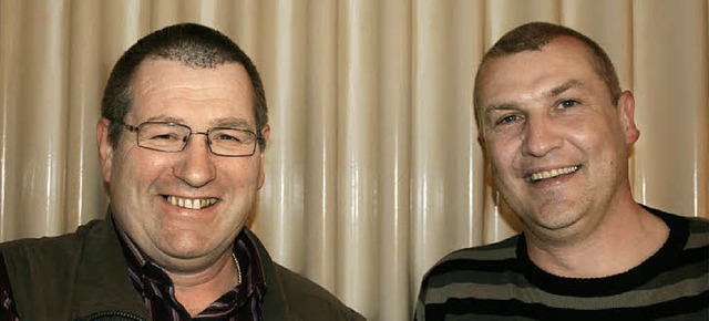 Rolf Mosch (links) mit seinem Stellvertreter Ralf Kasper.  | Foto: Eberhard Kopp